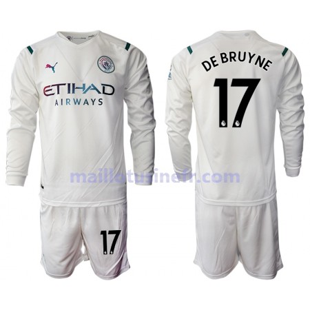Maillot de Foot Manchester City Kevin De Bruyne 17 Extérieur 2021-22 Manches Longues - Enfant Maillot de Foot Manchester City Kevin De Bruyne 17 Extérieur 2021-22 Manches Longues - Enfant